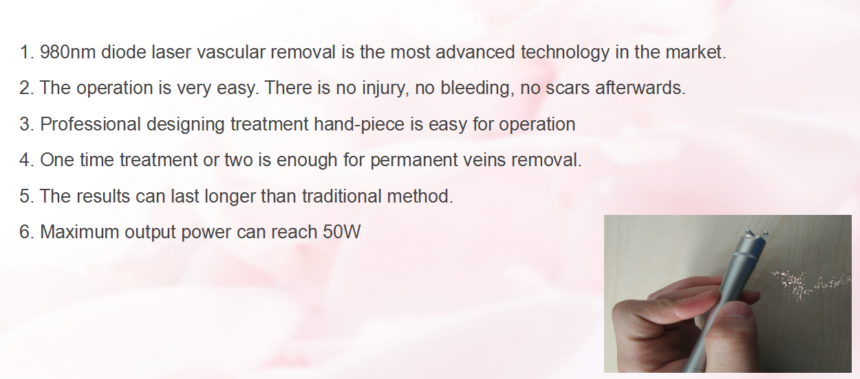 Portable Diode Laser 980nm Diode Laser Beauty Machine /Facial Vascular/spider Veins Remove Machine Portable Diode Laser 980nm Diode Laser Beauty Machine /Facial Vascular/spider Veins Remove Machine
